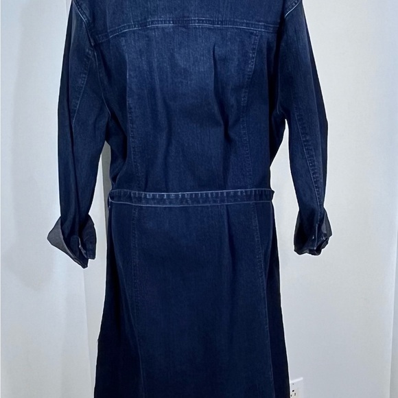 Long Dark Denim Dress/Jacket New Condition - Picture 4 of 10